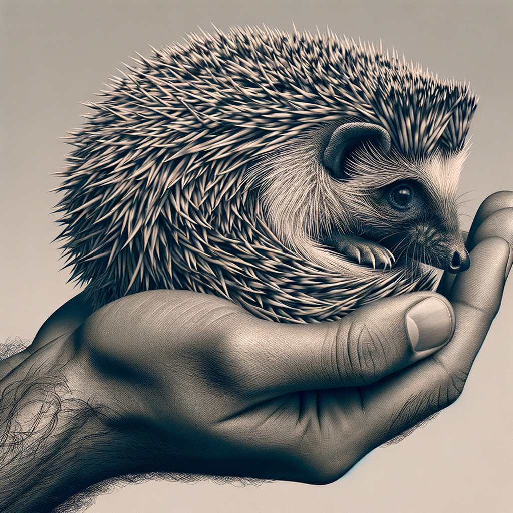 Close-up of hedgehog quills illustrating hedgehog discomfort, posing the question 'Do hedgehog quills hurt?' for an article on understanding hedgehog quill health and care.